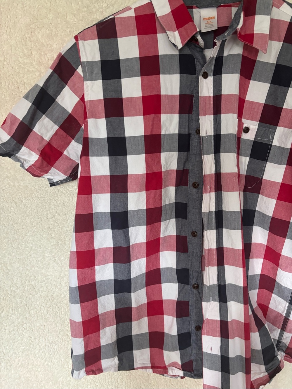 Gymboree American Cutie Family Matching Plaid Shirt – Men’s S